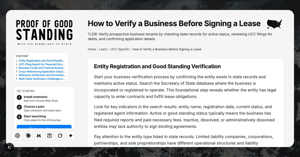 How to Verify a Business Before Signing a Lease: Complete